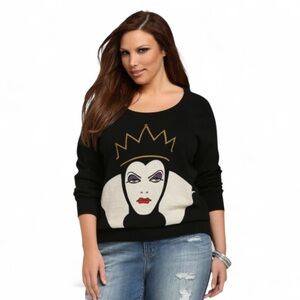 🎃 Torrid x Disney Snow White Evil Queen Woveb Knit Long Sleep Top Size 0